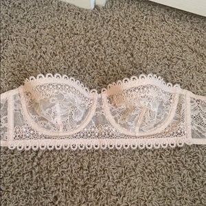 Victoria’s Secret Lace Strapless Bra